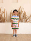 Spunkies Rainbow Waves Shirt & Shorts Set