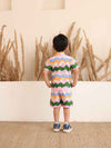 Spunkies Rainbow Waves Shirt & Shorts Set