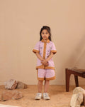 Spunkies Girls Purple T-Shirt and Shorts Set