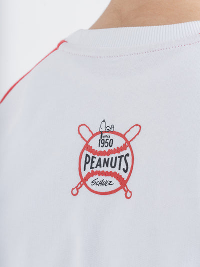 Boys Versatile White Peanut T-shirt