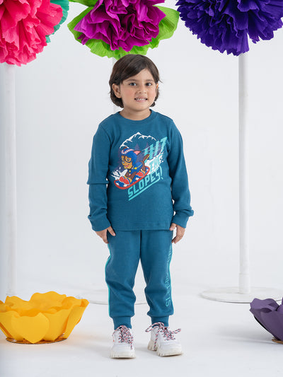 Blue Paw Patrol Unisex Sets with Contrasting Side