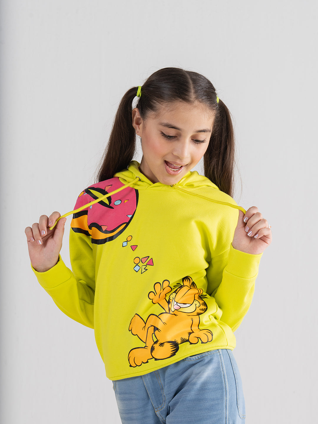 Garfield Donut Printed Sweatshirt