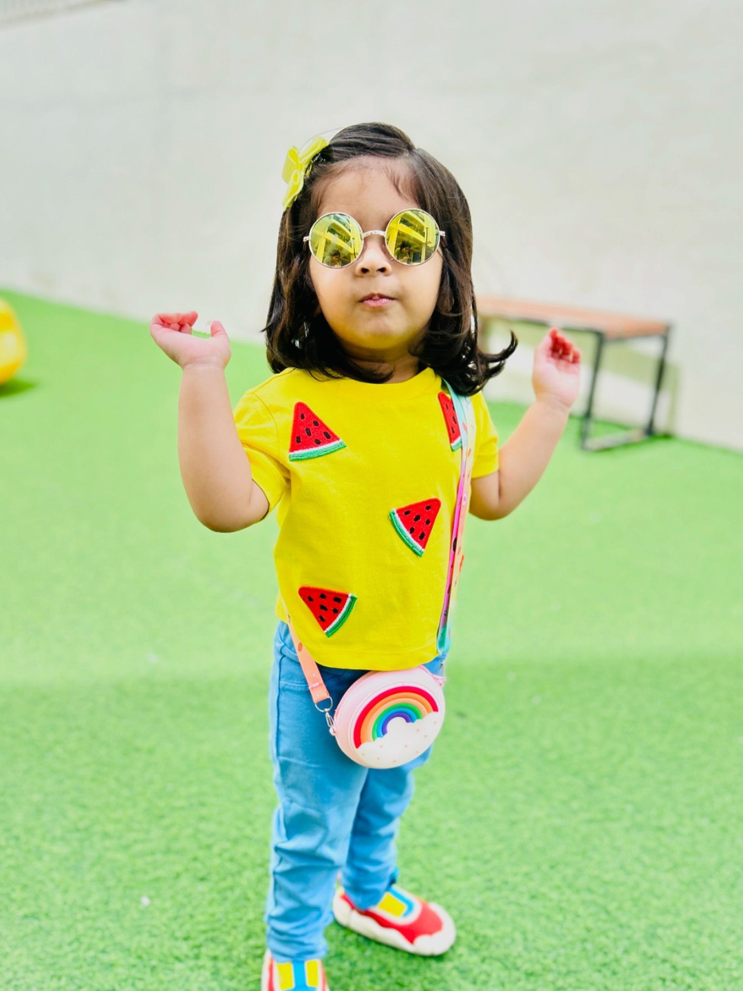 Everyday Watermelon Badge Top