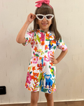 interlock Tropical Print Dress