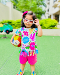 Girls Cartoon Print Everyday Play sets