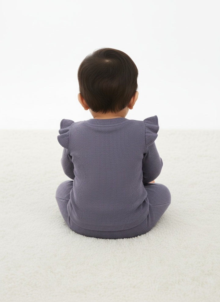 Baby Girls Grey sweater knit Set