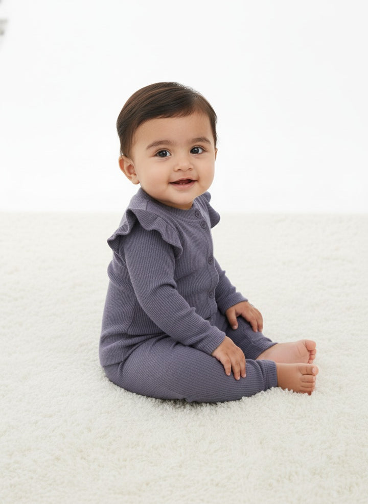 Baby Girls Grey sweater knit Set