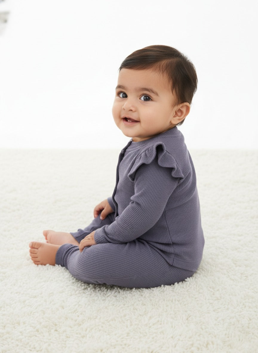 Baby Girls Grey sweater knit Set