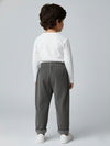 Infants Brown Rib Texture Couduroy Trousers