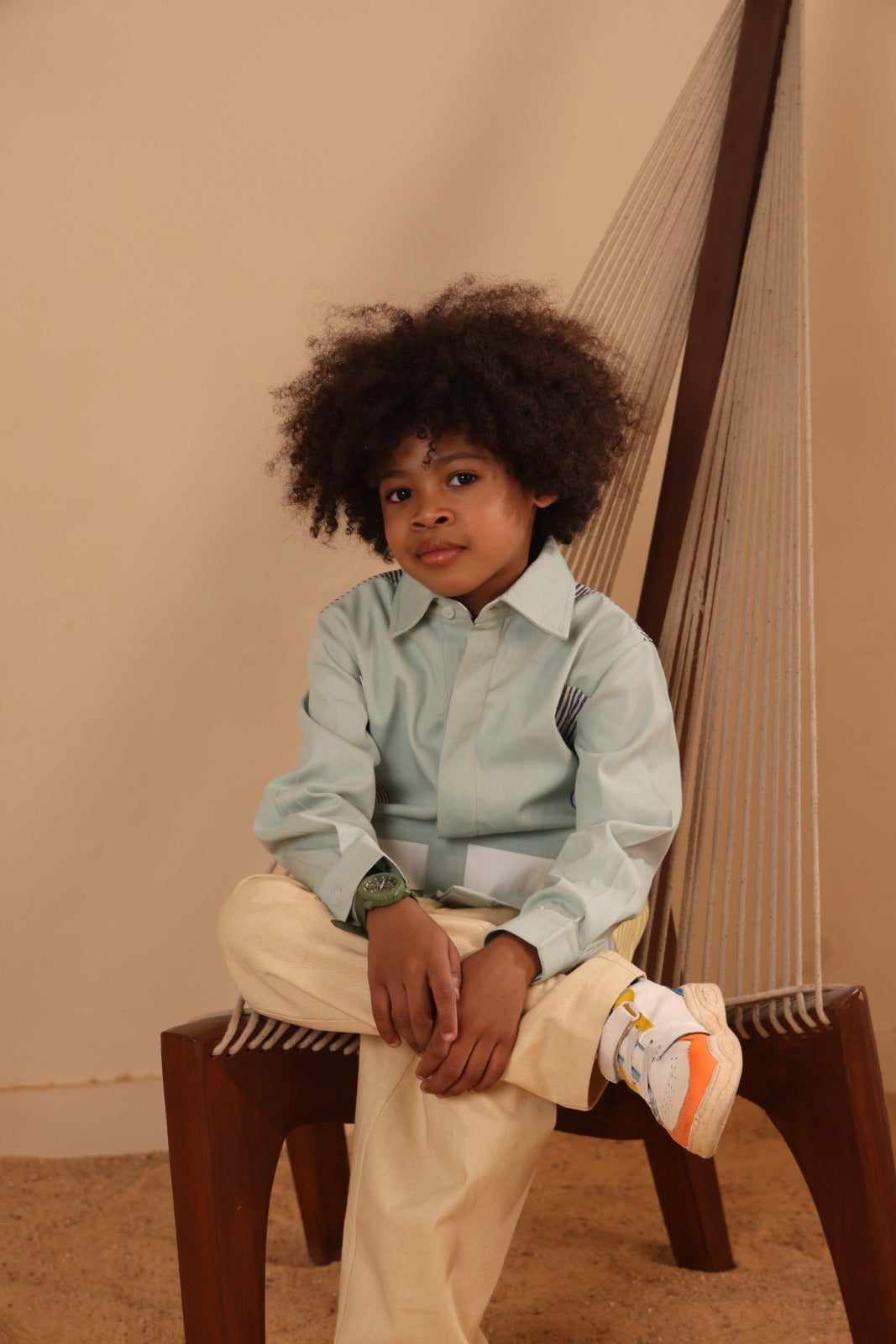 Spunkies Boys Cotton Denim Shirt with Graphic Design