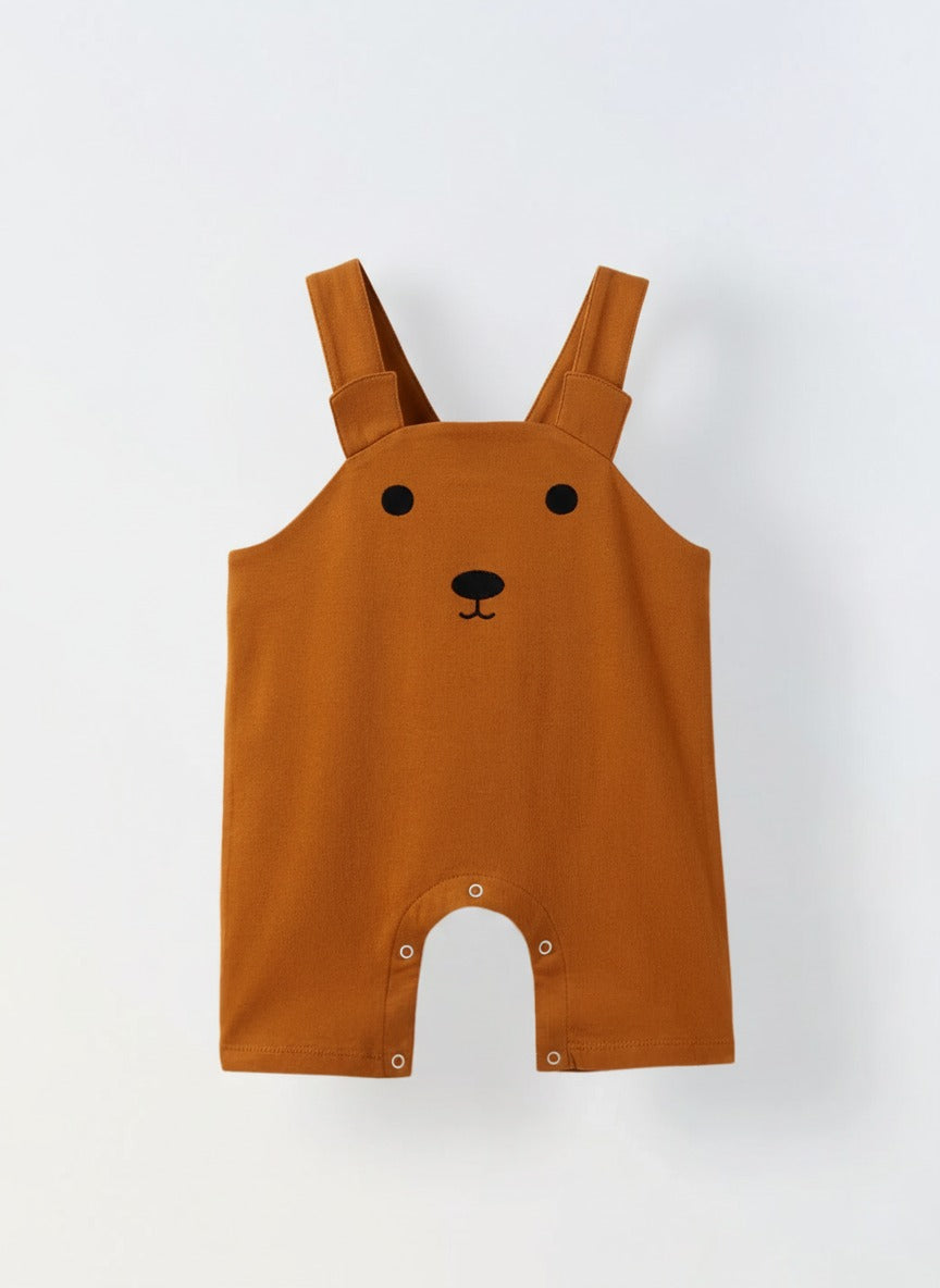 Infant Orange Cotton Jersey Romper