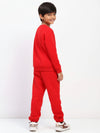 Boys Red Long Sleeve Sweatshirt Set