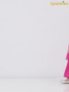 Girls Fuchsia Pink Ethnic Sleeveless Kurta with Palazzo Co-Ord Set