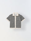 Spunkies Black Collar Short Sleeves Polo Shirt