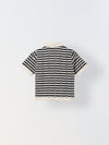 Spunkies Black Collar Short Sleeves Polo Shirt
