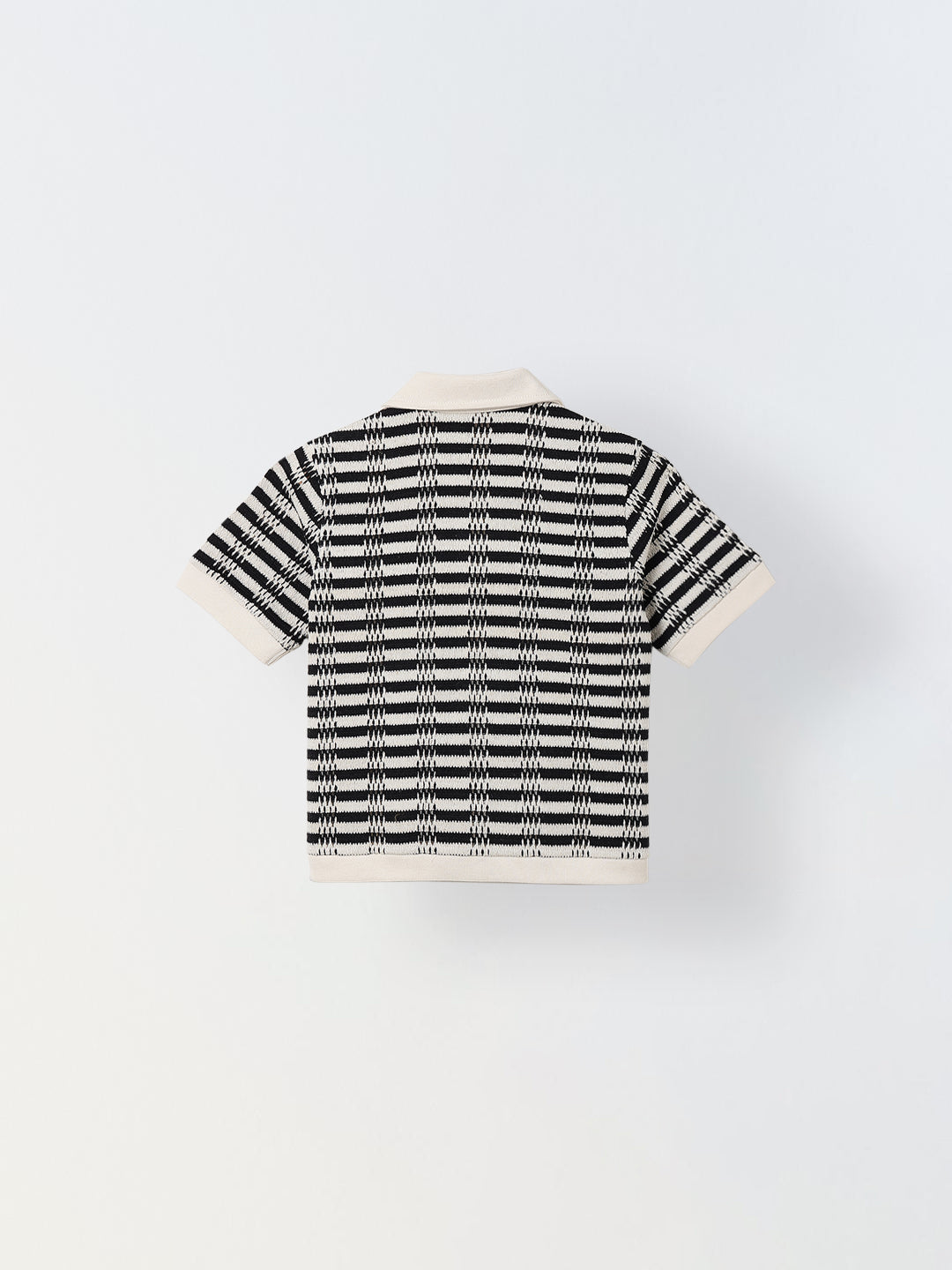 Spunkies Black Collar Short Sleeves Polo Shirt