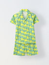 Lime Geometric Print Co-Ord Set- Boy