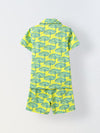 Lime Geometric Print Co-Ord Set- Boy