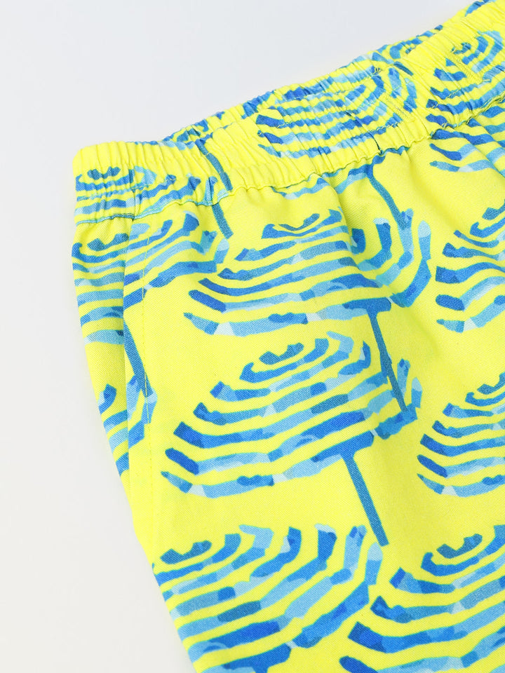 Lime Geometric Print Co-Ord Set- Boy