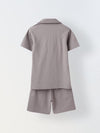 Summer Cotton Structured Fabric Boys Shirt Set
