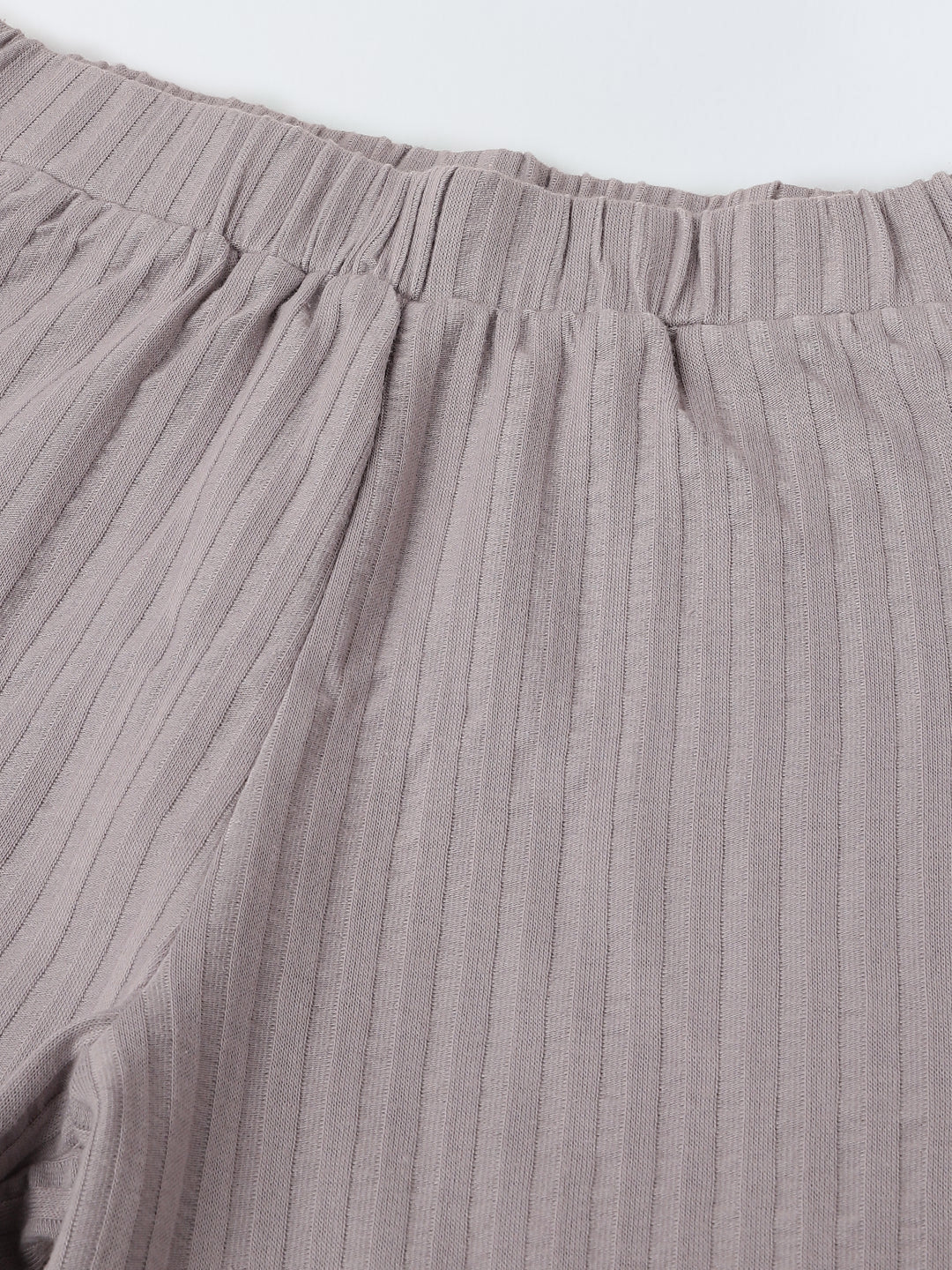 Grey Ribbed Co-Ord Set -Boy