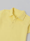 Spunkies Yellow Collar Short Sleeves Polo Tshirt