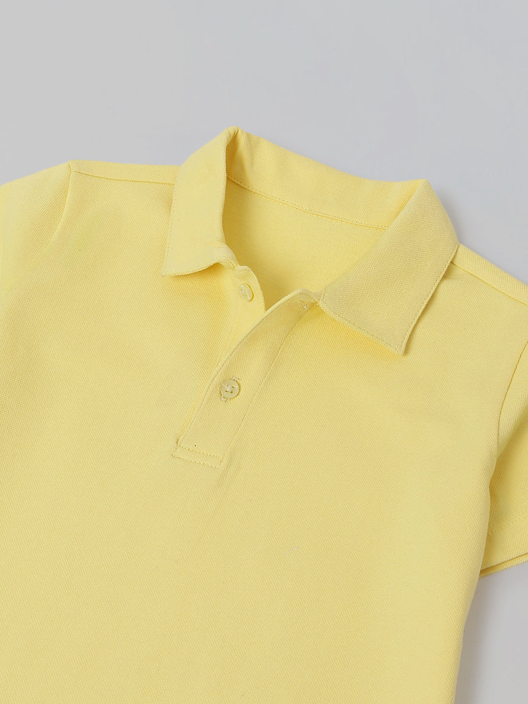 Spunkies Yellow Collar Short Sleeves Polo Tshirt