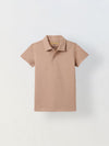 Spunkies Sand Collar Short Sleeves Polo Tshirt