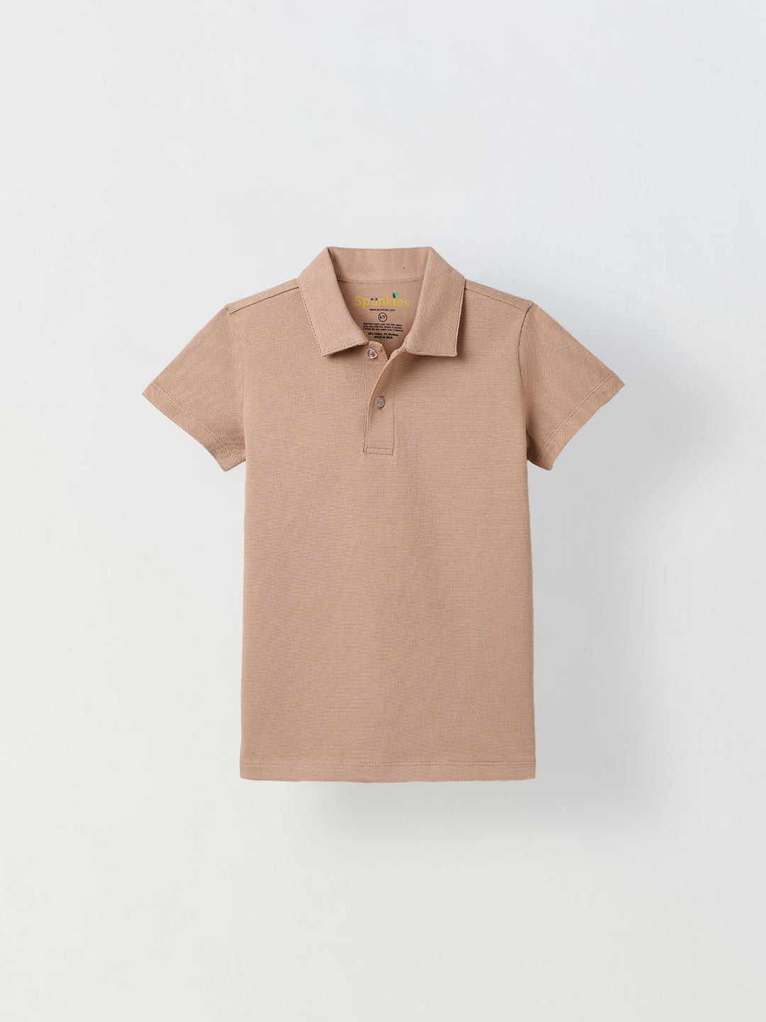 Spunkies Sand Collar Short Sleeves Polo Tshirt