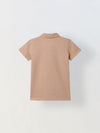 Spunkies Sand Collar Short Sleeves Polo Tshirt