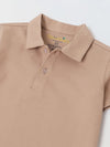 Spunkies Sand Collar Short Sleeves Polo Tshirt