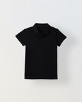 Spunkies Black Collar Short Sleeves Polo Tshirt