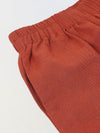Spunkies Boys Red Solid Resort Collar Short Sleeves Shirt and Trousers Set