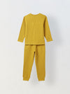 Spunkies Boys Mustard Full Sleeve T-Shirt & Jogger Set