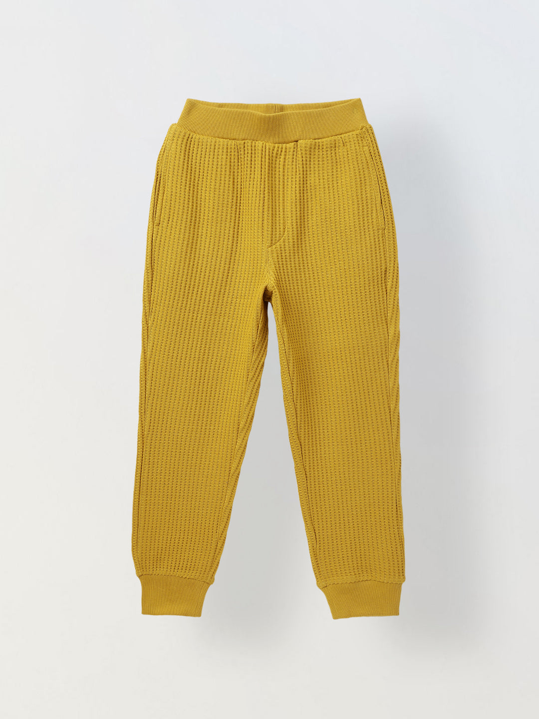 Spunkies Boys Mustard Full Sleeve T-Shirt & Jogger Set