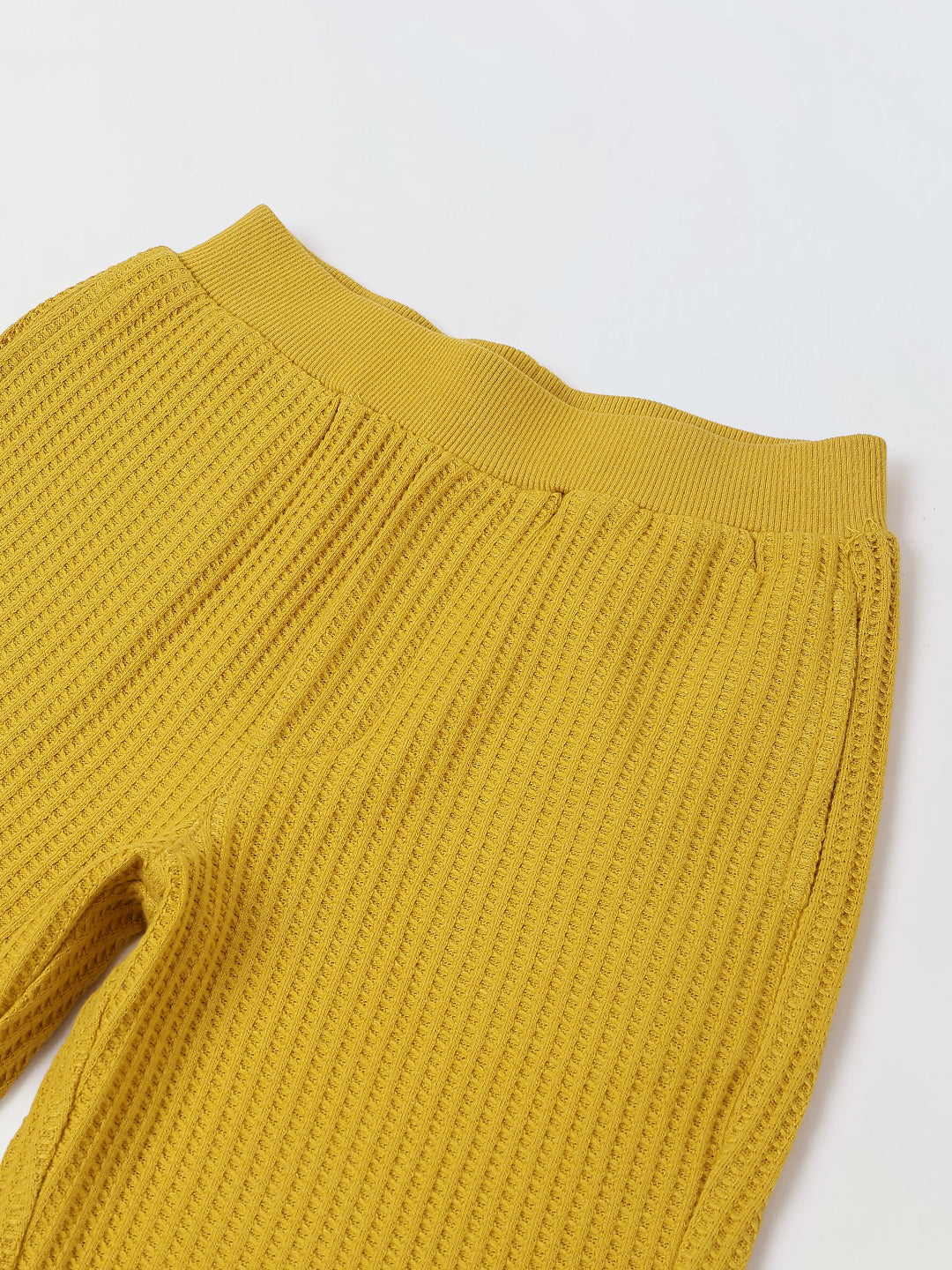 Spunkies Boys Mustard Full Sleeve T-Shirt & Jogger Set