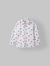 Spunkies Full Sleeves Cotton White Shirt