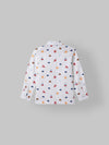 Spunkies Full Sleeves Cotton White Shirt
