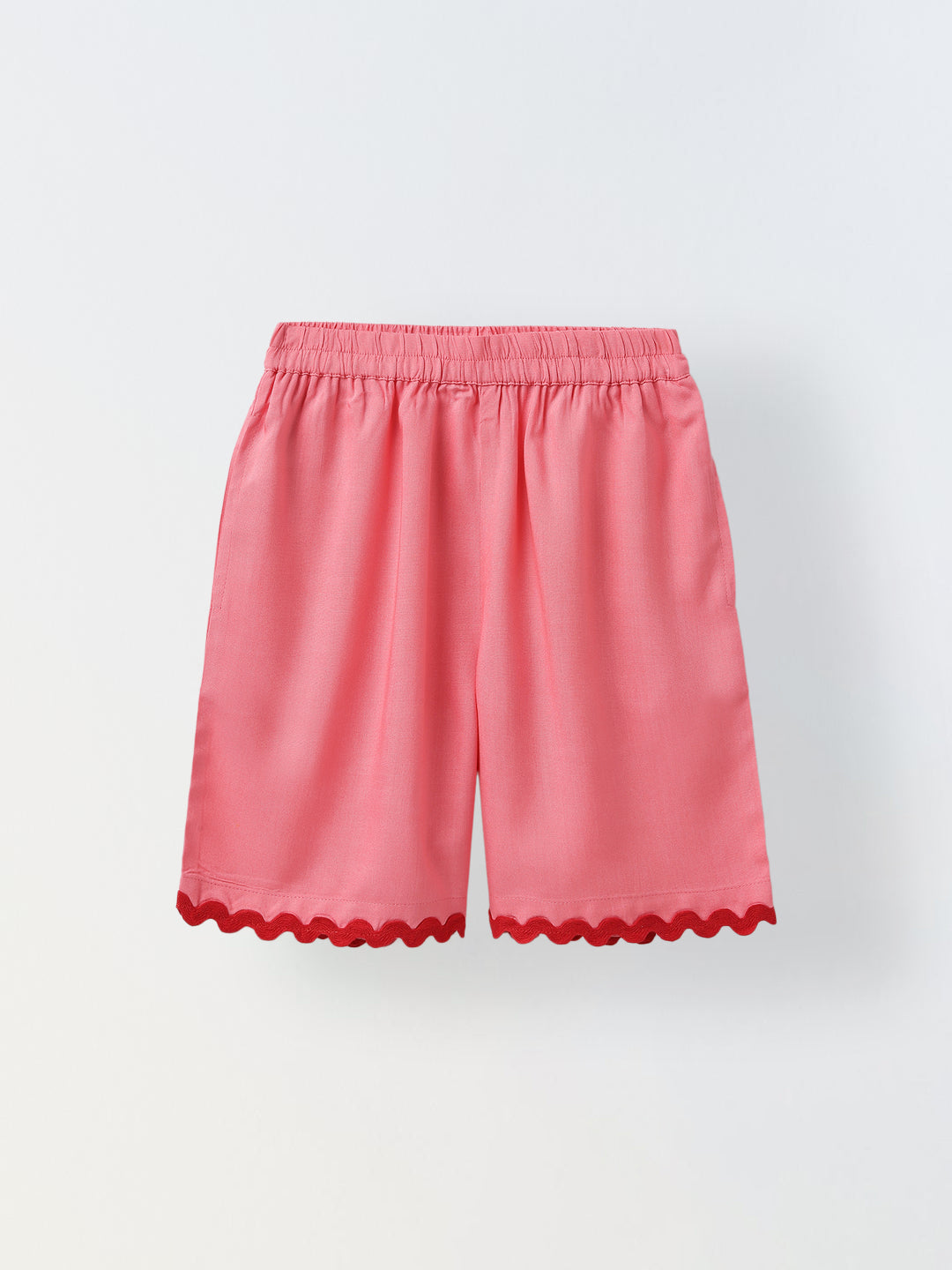 Pink Cotton Shirt and Short Co-Ord Set-Girls
