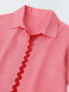Pink Cotton Shirt and Short Co-Ord Set-Girls