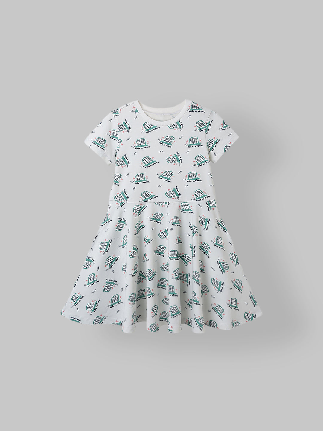 Spunkies Girls White 100% Cotton ShortSleeve  Tops