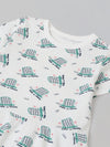Spunkies Girls White 100% Cotton ShortSleeve  Tops