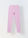 Girls Lavender Ribbed Fitted Leggings