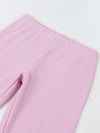 Girls Lavender Ribbed Fitted Leggings