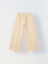 Spunkies Girls Beige Lace Detailed Elasticated Waist Trousers