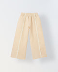 Spunkies Girls Beige Lace Detailed Elasticated Waist Trousers