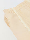 Spunkies Girls Beige Lace Detailed Elasticated Waist Trousers