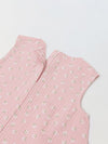 Spunkies Girls Pink Seersucker 100% Cotton Sleeveless  Top