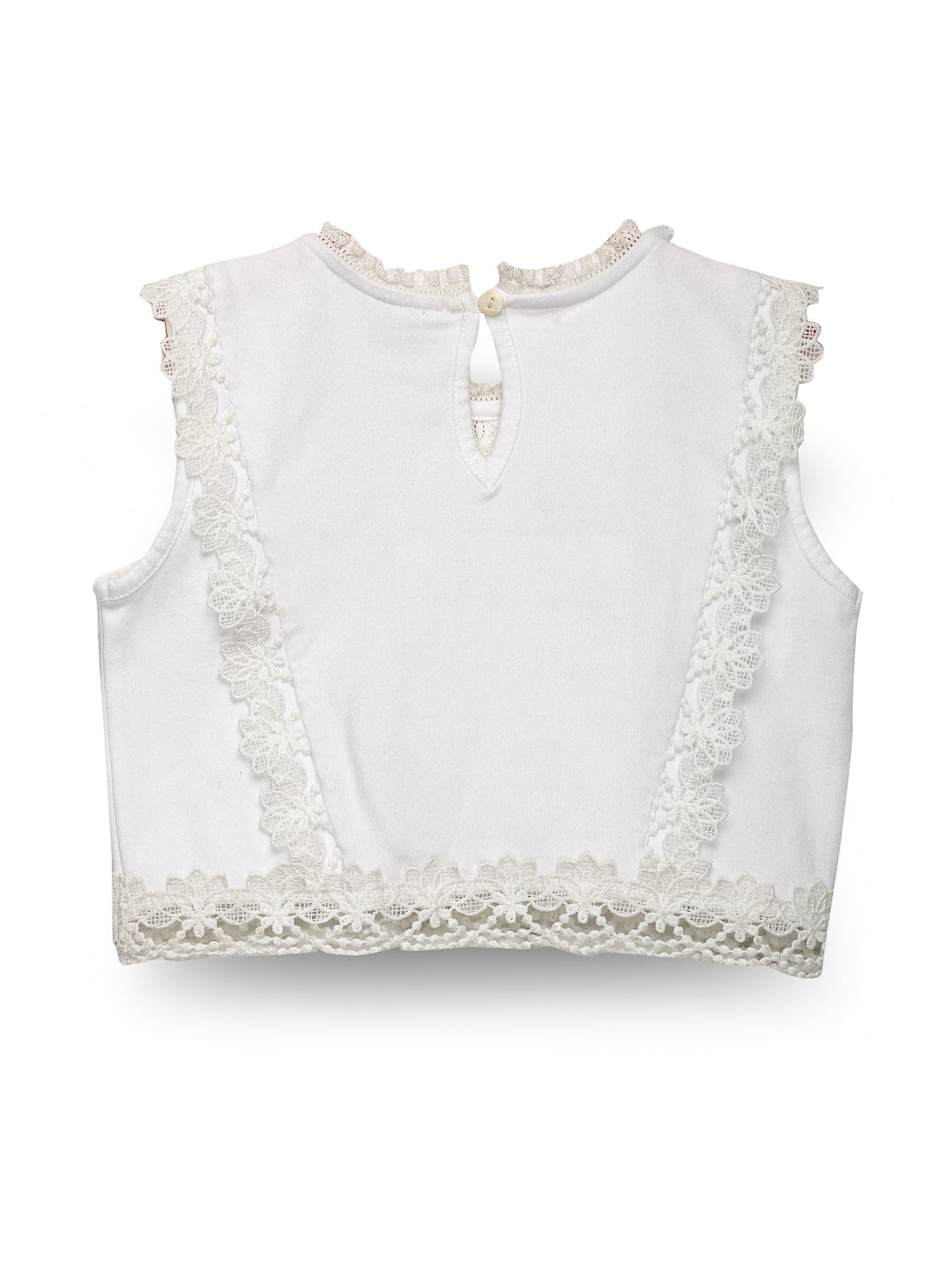 White Embroidered Top