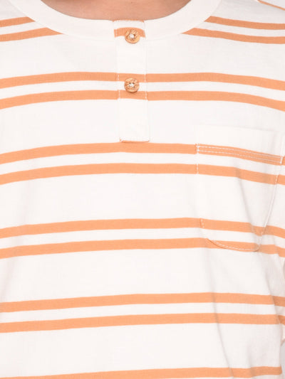 Mono Stripe Oversized Tshirt For Boys